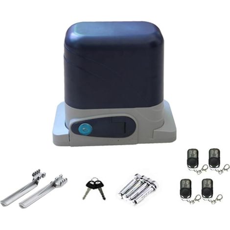 Kit d'ouvre-portes automatiques Opérateur de porte électrique d'entraînement de crémaillère coulissante automatique résidentielle de 800KGS avec à distance for le contrôle d'application de WiFi d'ouvr (1/5)