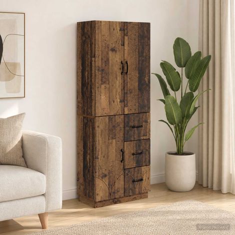 vidaXL Ensemble de Meubles 2 pcs Bois ancien Bois d'ingénierie (1/5)