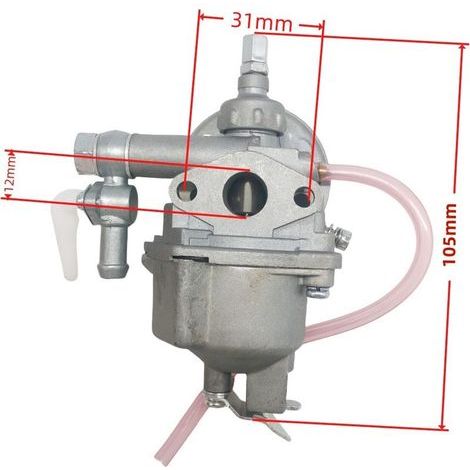30 mm carbon flotation pieces for carburetors TD33, TD40, TD43, TD48, CG400 type 40-7 compatible with Kaaz TD33, TD40, TD43, TD48, CG400 and other motors.
