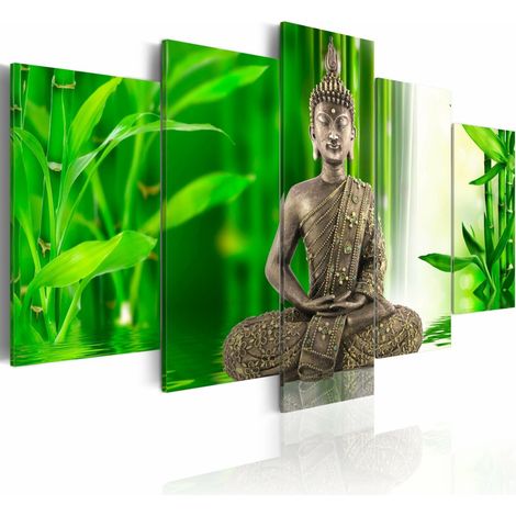 Tableau bouddha méditant - 200 x 100 cm (1/2)