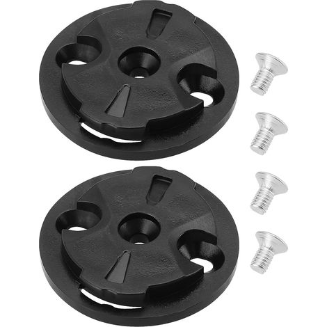 set di supporti per ciclocomputer, pezzi di ricambio, base fissa, supporto per cronometro, base di montaggio sella maschio fissa, adatti per Garmin, nero (2) (1/4)