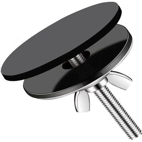 5 cm Durchmesser Spülbeckenloch-Abdeckung, Edelstahl-Armaturenloch-Abdeckung, Armaturenlochstopfen, universeller Ersatz-Spülbeckenstopfen für Küche und Bad (Schwarz) (1/5)