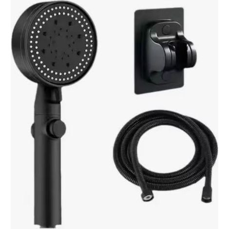 Pommeau de douche haute pression, 6 modes, flexible de 1,5 m, poignée de douche, support inclus