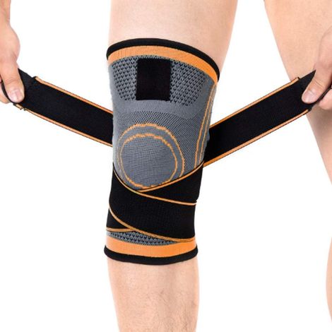 Sport-Knieschoner für Damen und Herren, atmungsaktive Kompressions-Knieschoner für Radfahren, Laufen, Basketball, Bergsteigen, Unterstützung und Reduzierung von Verschleiß (1/5)