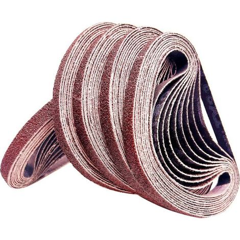 10x330mm Sanding Belt. 6x40/80/120/180/320 Alumina Polishing Belt for Metal and Wood. Sanding Belt Set for Belt Sanders (30 Pieces). (1/5)