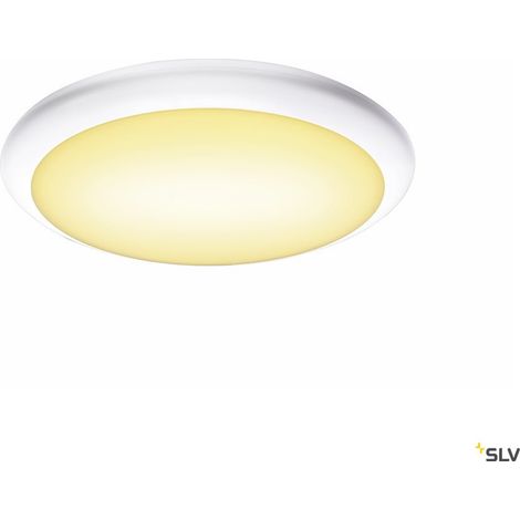 Applique plafonnier RUBA 27 blanc LED 12W 3000/4000K plast recyclé inter CCT - SLV - 1005089 (1/4)