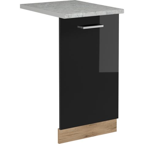 Pannello frontale della lavastoviglie R-Line, Nero lucido, 45 cm , PL Marmo, Vicco