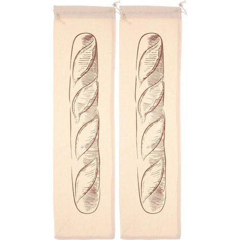 2 Pièces Paquet pour Conservation Longue Durée de Sacs Réutilisables à Cordon de Serrage, Grande Capacité et Barrière Respirante à Domicile et Boulangerie (1/5)
