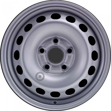 Jante tôle 15 pouces - 5 Trous - 6x15 5x112 ET47 AL57 argent