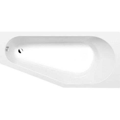 Polysan Bañeras - Bañera asimétrica Tigra R, 150x75 cm, Heavy Shell, blanca 72933