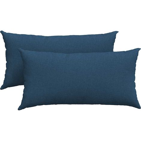 Maison Exclusive - Cuscini da Divano 2 pcs Blu 80 x 40 cm Tessuto