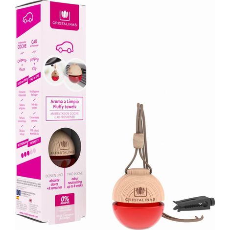 Ambientador para Coche Cristalinas 1 Fluffy Towels Aire limpio 6 ml (1/3)