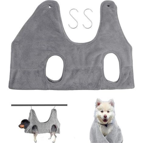 Hamac pour chien - Aide au toilettage - Hamac de contention pour le bain, le lavage, le toilettage et la coupe des griffes