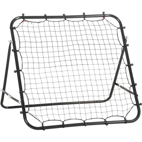 Cage et But de Foot Kickback - Rebondissement Rapide - Filet PE et Tube Métallique - 96x80x96cm - Entraînement (1/5)