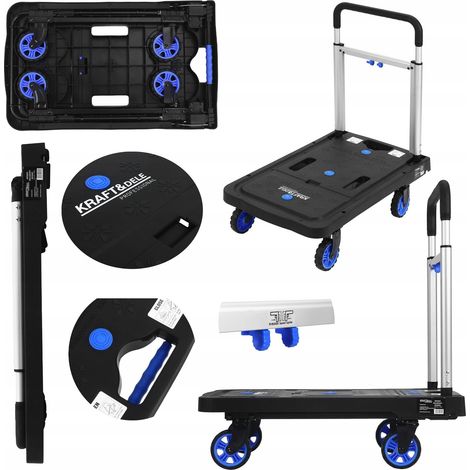 Carrello pieghevole per trasporto e magazzino, 150 kg, Kraft&Dele (1/5)