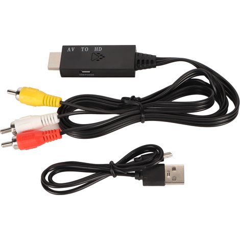 Convertisseur AV vers HDMI avec Sortie HD 720P à 1080P - Adaptateur Multimédia Haute Définition (1/5)