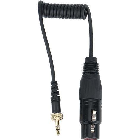 Câble audio TRS 3,5 mm vers XLR femelle à verrouillage (comme illustré) (1/5)