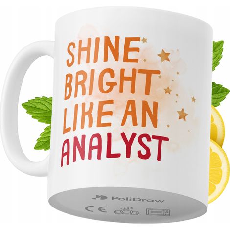 Lustige Kaffeetasse mit witzigem Textdesign für Analysten – ideal für Geburtstage, Namenstage, Feiertage und besondere Anlässe. Hochwertige Tasse für Büro, Homeoffice und Arbeit. Farbe: Weiß, 330 ml.