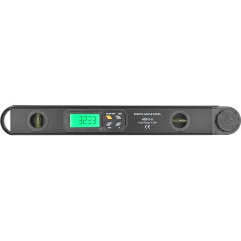 Niveau à angle numérique en alliage d'aluminium 0-225°, écran LCD haute définition, outil de mesure noir (1/5)