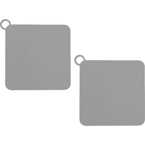 2 Pièces Bouchon de Douche Anti-Odeur, Couvercles de Siphon de Sol en Silicone Gris Bouchon de Vidange Carré Couvercles Douche Anti Odeur 20x 20 cm pour Évier Baignoire Cuisine et Canalisation (1/5)
