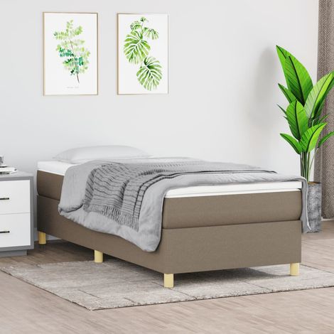 Boxspringbettgestell Taupe 80x200 cm Stoff