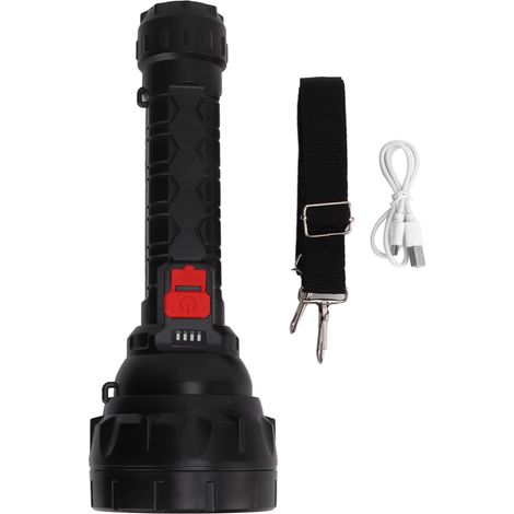 Lampe torche LED étanche d'extérieur, rechargeable par USB, 5 modes, zoom, 500 lm, idéale pour le camping et la randonnée (1/4)