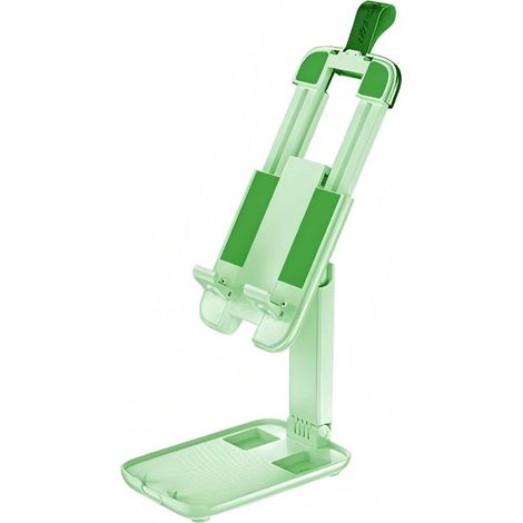 Support de téléphone pliable et portable - vert, compact et léger, compatible avec les téléphones portables et les tablettes. (1/3)