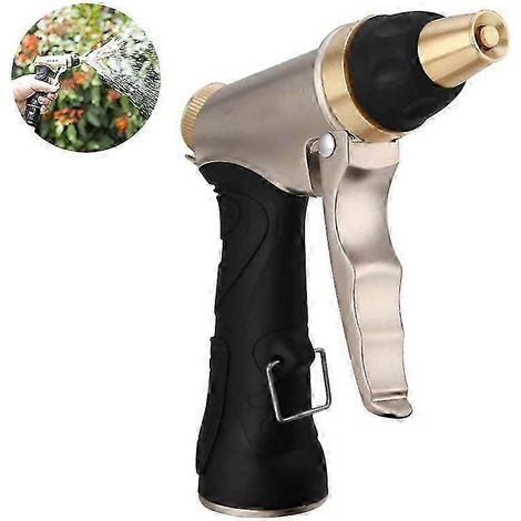 High Pressure Metal Adjustable Garden Hose Spray Nozzle HN-01 (1/5)