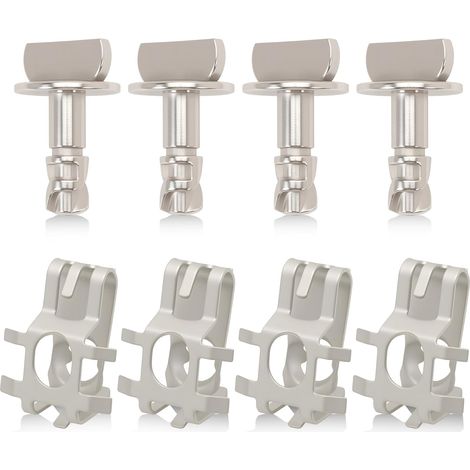 Juego de 4 tornillos de protección del capó del motor compatibles con F150 2011-2019 BB53 6C020-AA, BB5Z-00817-A, W716006-S439 (1/5)