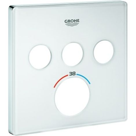 GROHE 49043LS0 Rosette 49043 für SmartControl UP-THM eckig mit 3 ASV moon white (1/2)