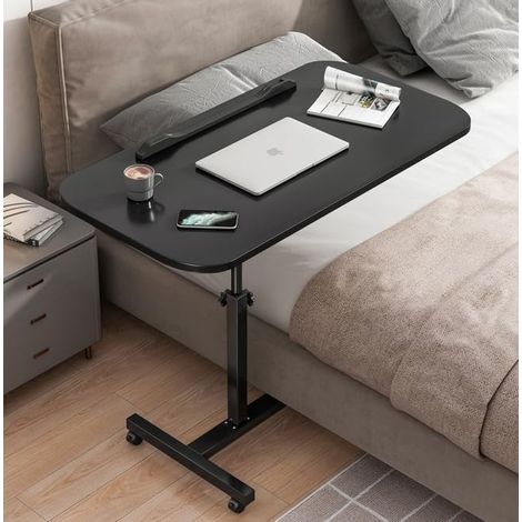 Table de lit au-dessus du lit, bureau pour ordinateur portable, table de lit, bureau d'ordinateur portable, canapé-lit, table d'appoint, table de chevet, bureau de lecture à domicile, table de petit-d