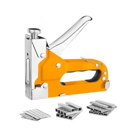 Spillatrice Manuale 3 in 1 Arancione con 600 Graffette D U T