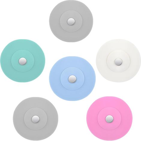 12 Stück Silikon Abflussstopfen Universal，Stöpsel Mit Siebfunktion，Haarsieb Dusche Filter Stöpsel，Abfluss Stöpsel Badewanne Und Waschbecken，Geeignet Für Küchen, Duschräume, Badewannen Waschbeckenstöps