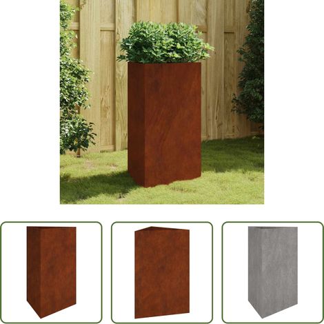 Jardinière décorative - Jardinière 50x43x75 cm acier corten (1/5)