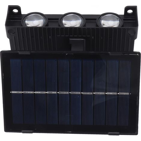 Wasserdichte 6-LED-Solarleuchte für den Außenbereich, stimmungsvolle Wandbeleuchtung für Garten, Terrasse, Balkon oder Innenräume (RGB) (1/5)