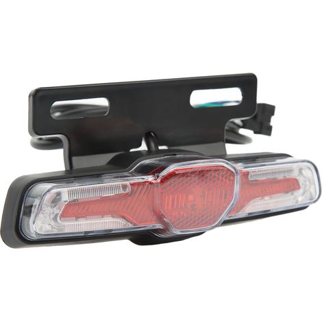 ABS-LED-Rücklicht für Elektrofahrräder, blinkend bei Nacht, 24–48 V (1/5)