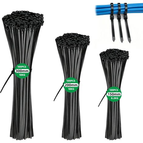 300 Serre-Câbles Nylon 150/200/300 mm – Robuste (1/5)