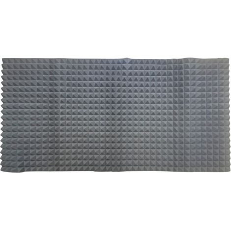 Alfombrilla acústica autoadhesiva DNA AMR1 gris, espuma insonorizante para reducción de eco y reverberación, 200x100x5 cm. (1/5)