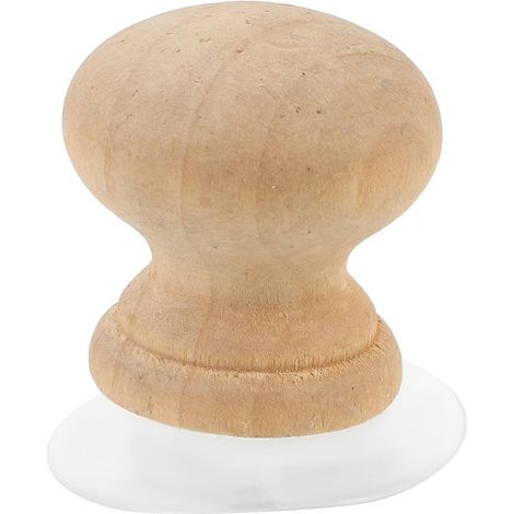 Poignée Ventouse en Bois et Ergonomique Beige pour Règle de Quilting Forte Puissance D'aspiration, Outil de Couture Sécurisé pour Quilting et Gabarits (1/5)