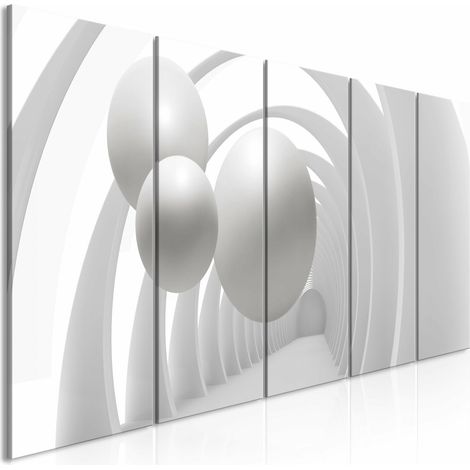 Tableau tunnel blanc étroit - 200 x 80 cm (1/4)