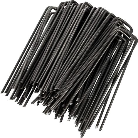 Lot de 50 piquets de fixation,Acier,Résistant,Multifonctionnel,Jardinage,Bâches,Tuyaux (1/5)