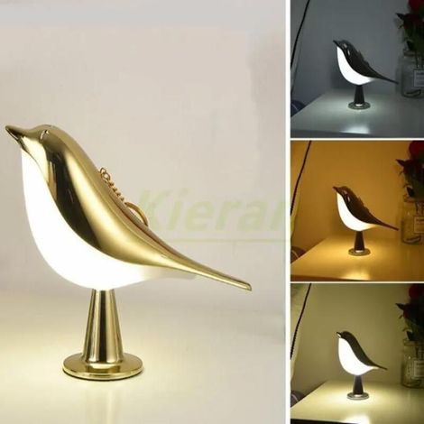 Lampe LED Tactile au Design Moderne et Simple, Luminaire Décoratif d'Nik, Idéal pour un Bureau, un Bureau Aromathérapie Champagne (1/4)