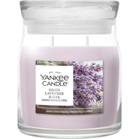 Candela Media Signature Dried Lavender & Oak 368g Viola Yankee Candle