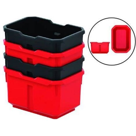 VASCHETTA PORTAMINUTERIA TITAN SET PEZZI 4 KTIS16 - mm.158x110x95h. FER 408660
