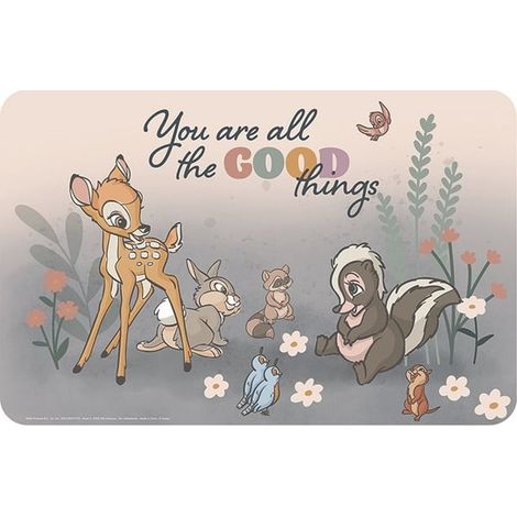Tapis Disney Bambi avec de belles choses 43x28 cm
