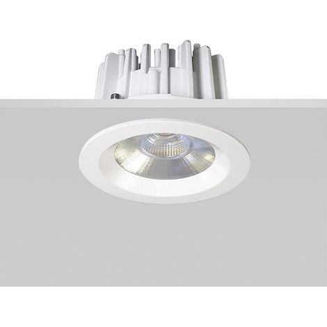 Downlight Encastrable ICON LED 18W 50° IP65 3000K CRI80 IK05 Blanc - Groupe Rossini - Éclairage Extérieur Professionnel