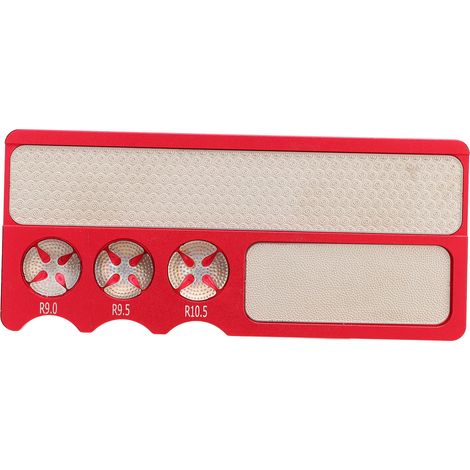 Trousse multifonction en aluminium rouge pour réparation et affûtage de procédés de queue de billard, outil de meulage portatif. (1/5)