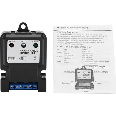 Régulateur solaire intelligent PWM 10 A pour batteries 6 V / 12 V – DHS-5S6V/12V (1/5)