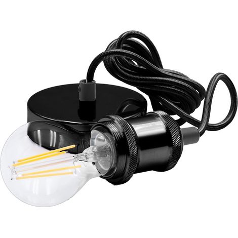 Sospensione per lampadine portale LED fusion -  black