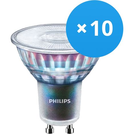Lot 10x Philips MASTER LED Spot ExpertColor GU10 PAR16 5.5W 355lm (1/5)